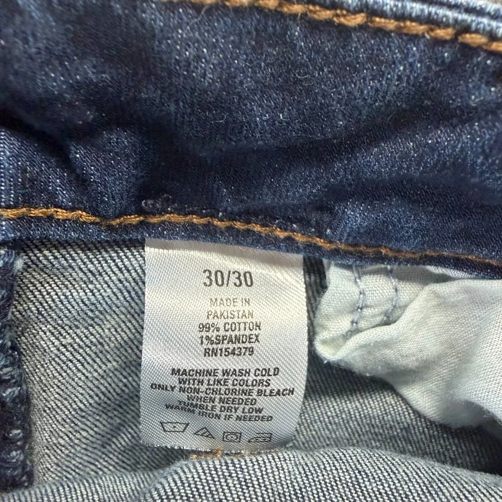 Aéropostale Jeans Men's 30x30 Blue Cotton Denim Skinny Distressed Faded Stretch